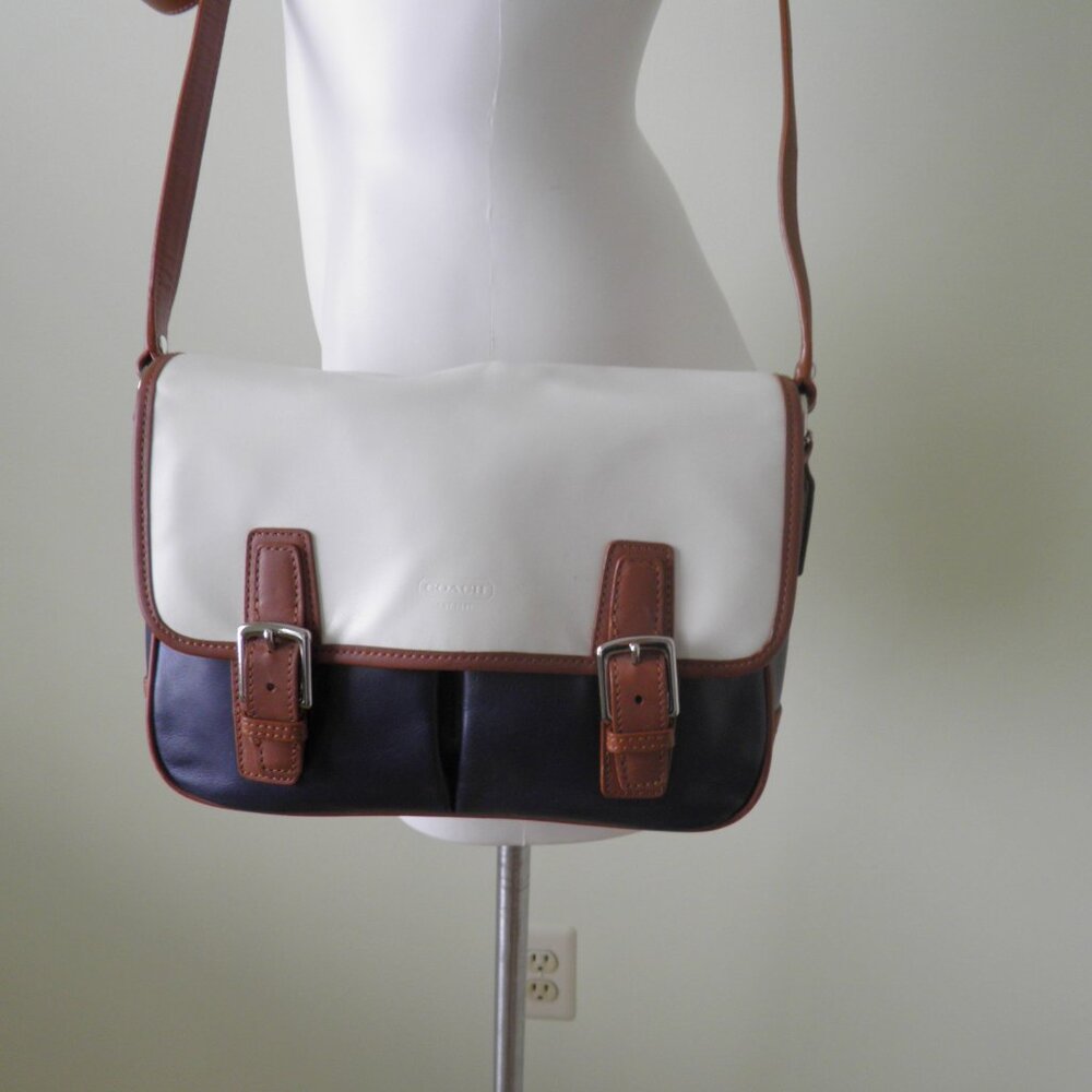 Coach Leather Color Block Crossbody Bag F1272